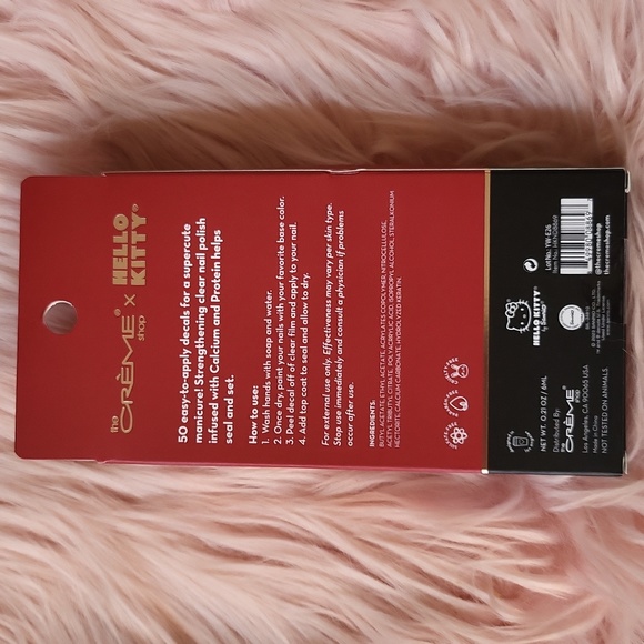 Brand New THE CREME SHOP HELLO KITTY NAIL DECALS & POLISH KIT - Picture 2 of 2